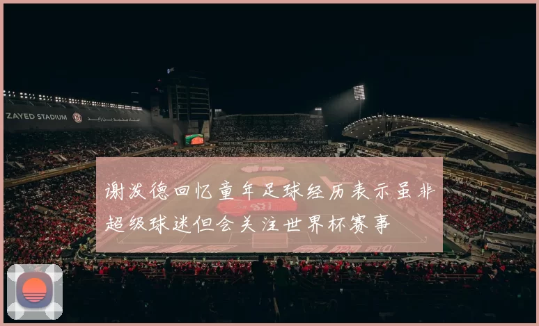 谢泼德回忆童年足球经历表示虽非超级球迷但会关注世界杯赛事